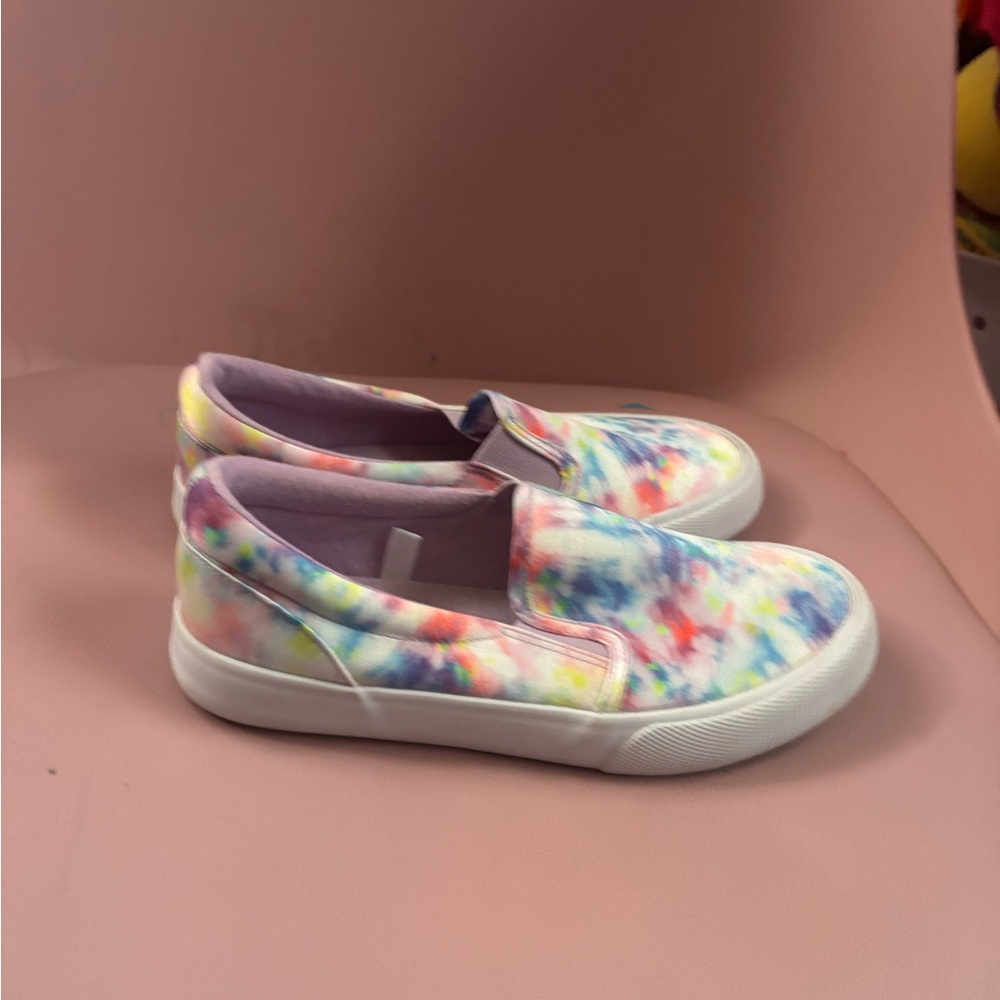 Colorful Tie-Dye Kids Slip-On Shoes